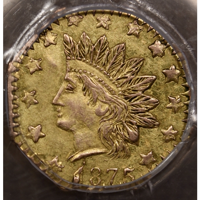 1875 BG-948 Octagonal California Fractional Gold 50c PCGS MS62
