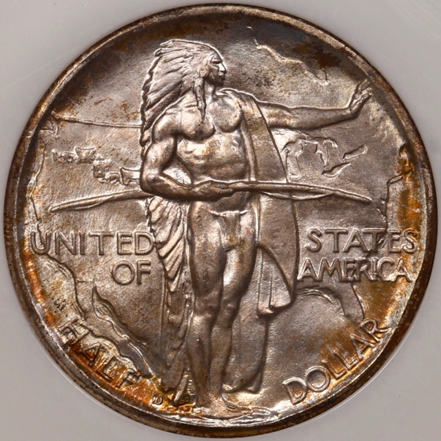 1937-D Oregon Silver Commemorative NGC MS66 GOLD CAC