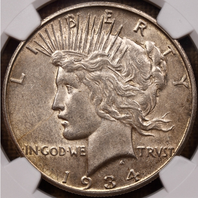 1934-S Peace Dollar NGC AU55 CAC