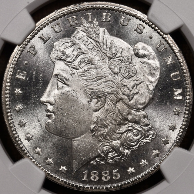 1885-CC Morgan Dollar NGC MS64 CAC, super flashy!
