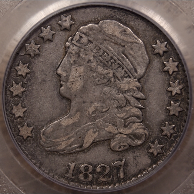 1827/7 JR-1 Capped Bust Dime PCGS VF35 CAC