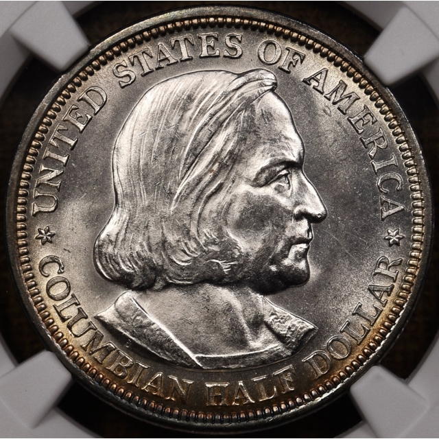 1892 Columbian Silver Commemorative NGC MS64
