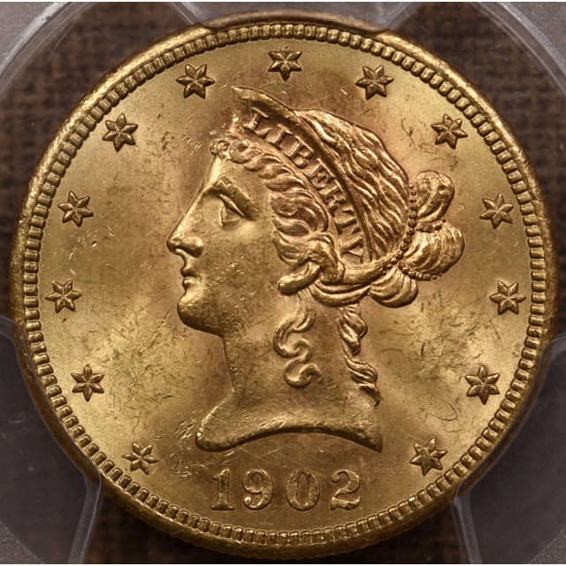 1902-S $10 Liberty Head Eagle PCGS MS63 CAC
