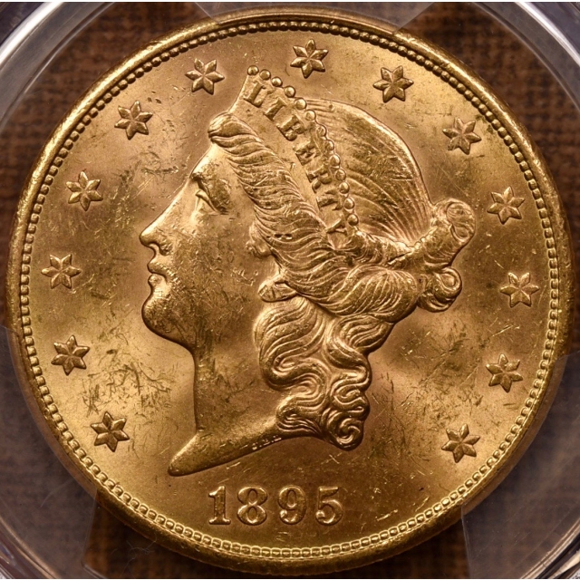 1895-S $20 Liberty Head Double Eagle PCGS MS62