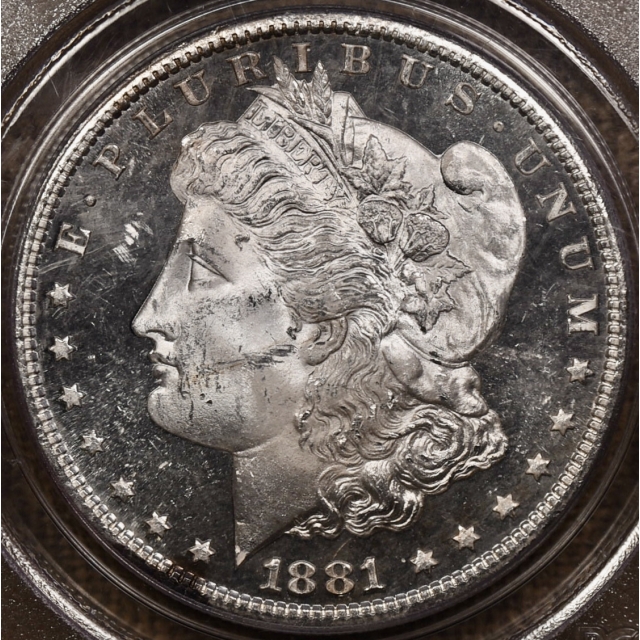 1881-S Morgan Dollar PCGS MS63 PL OGH CAC...DMPL!