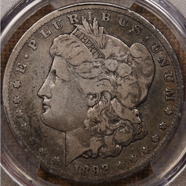 1892-CC Morgan Dollar PCGS F12