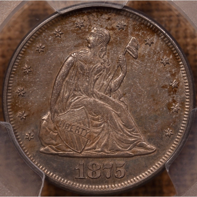 1875 Twenty Cent PCGS MS63, 041 Collection