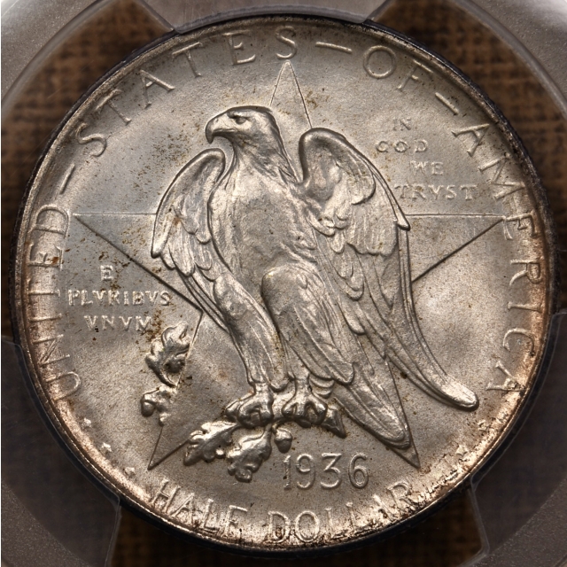 1936-D Texas Silver Commemorative PCGS MS66 CAC