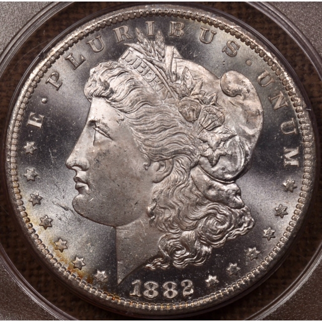 1882-CC Morgan Dollar PCGS MS65 PL Rattler CAC
