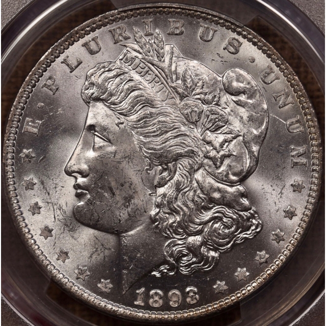 1893 Morgan Dollar PCGS MS62 CAC