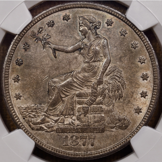 1877-CC Trade Dollar NGC MS63 CAC