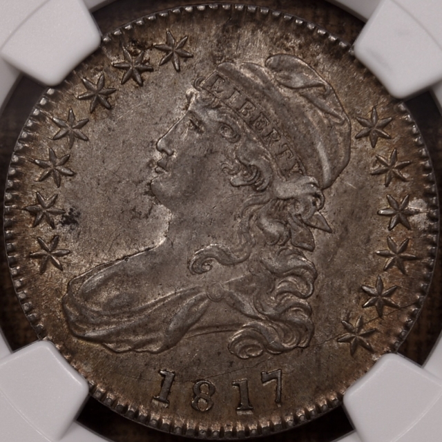 1817 O.113a R4 Capped Bust Half Dollar NGC AU55 CAC, wow
