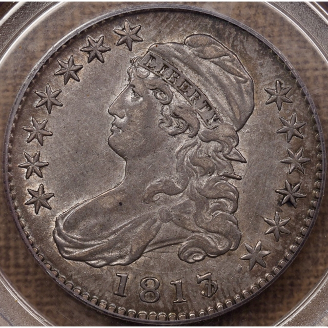 1817/3 O.101 Capped Bust Half Dollar PCGS AU50 CAC, ex. Fairfax