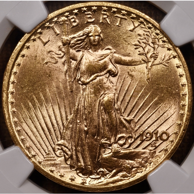 1910 Saint Gaudens $20 NGC MS62 CAC