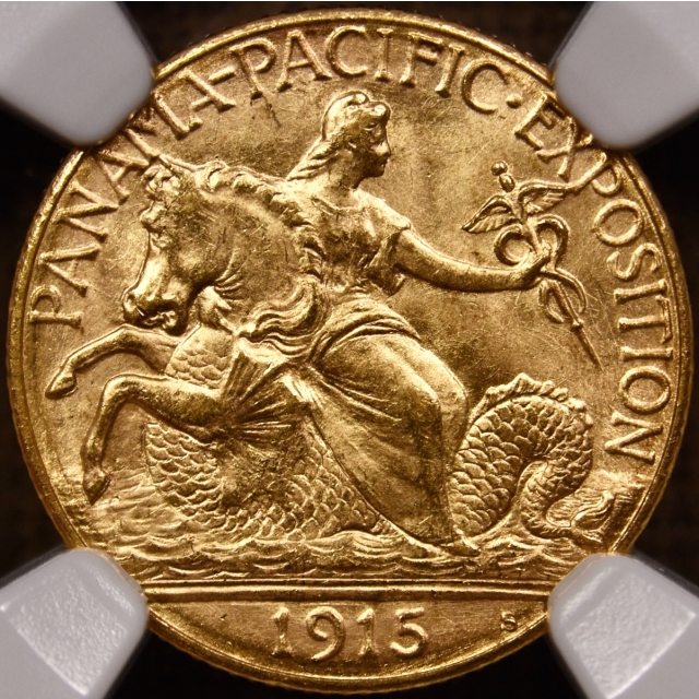 1915-S Panama Pacific Gold Commemorative $2.50 NGC MS64 CAC