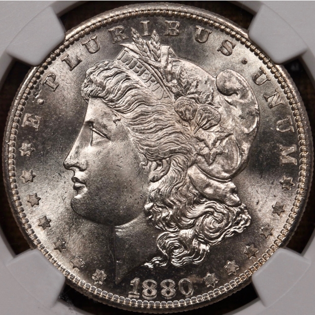 1880-S Morgan Dollar NGC MS65 CAC, PQ+