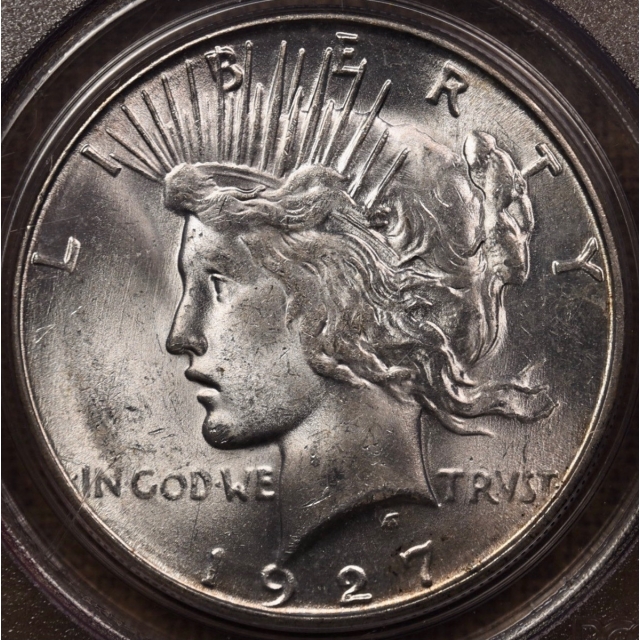 1927-S Peace Dollar PCGS MS63 OGH CAC