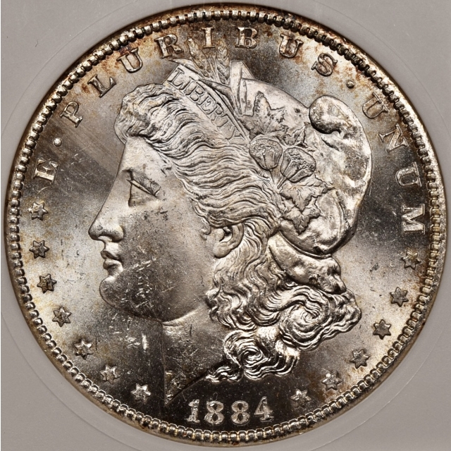 1884-CC Morgan Dollar old ANACS MS64, outstanding quality