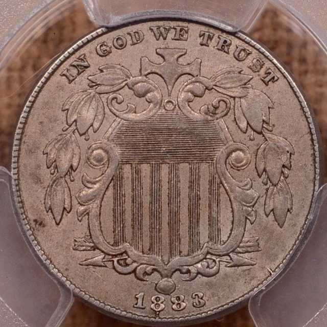 1883 Shield Shield Nickel PCGS AU53