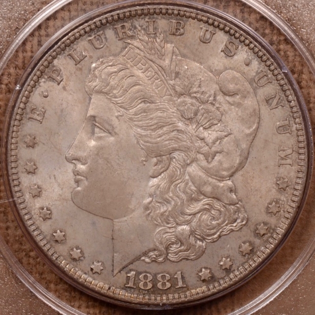 1881 Morgan Dollar PCGS MS63 Rattler