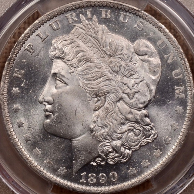 1890-O Morgan Dollar PCGS MS64+PL (CAC)