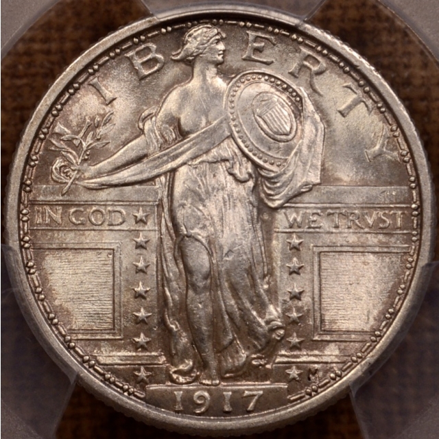 1917 Type 1 Standing Liberty Quarter PCGS MS64 FH CAC