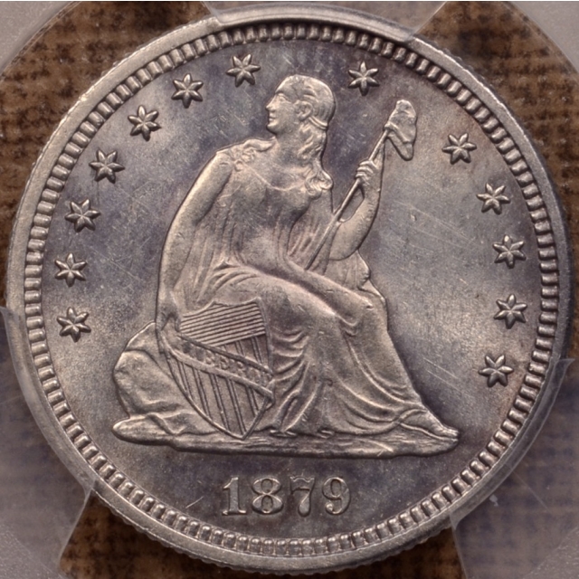 1879 Liberty Seated Quarter PCGS MS62 (CAC)
