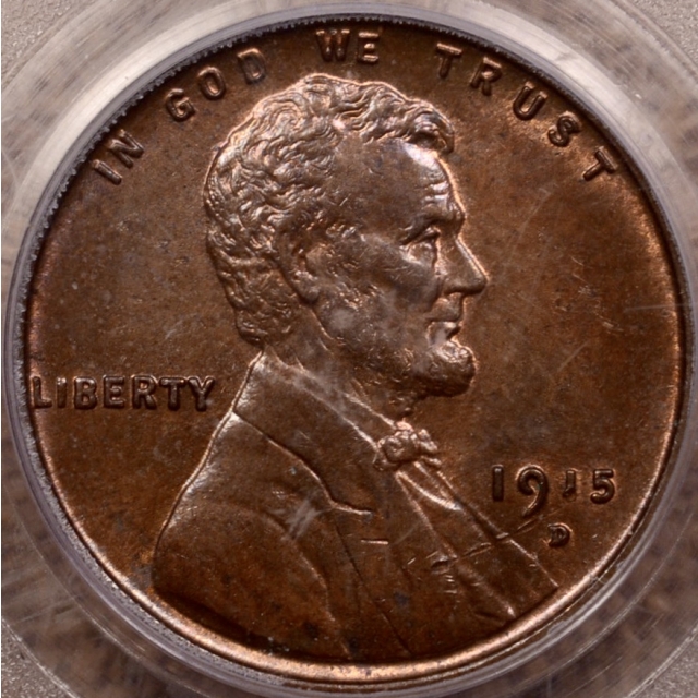 1915-D Lincoln Cent PCGS MS64 BN