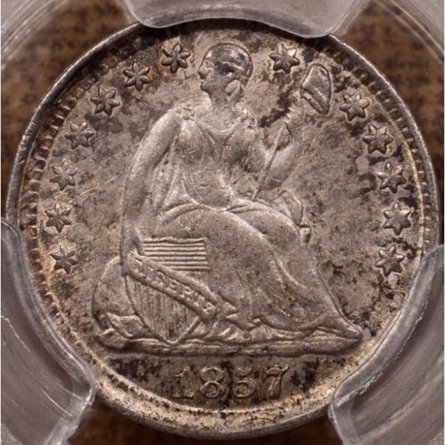 1857 Liberty Seated Half Dime PCGS MS62