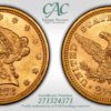 1873 $2.50 Open 3 Liberty Head Quarter Eagle CACG MS63 - Image 3