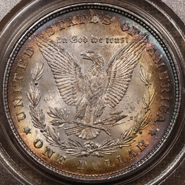 1878 VAM-12 8TF Morgan Dollar PCGS MS62 OGH Album Color! - Image 2