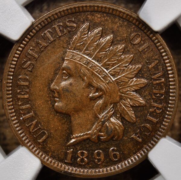 1896 Proof Indian Cent NGC PR64 BN CAC