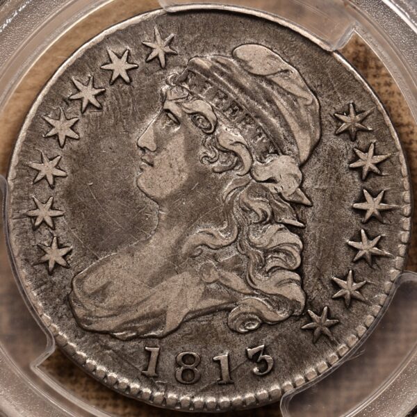 1813 O.107a Capped Bust Half Dollar PCGS VF30 CAC, ex. Brunner