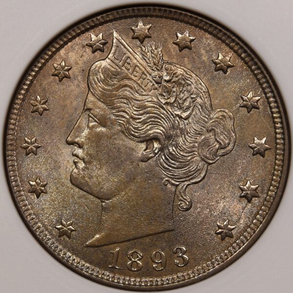 1893 Liberty Nickel old ANACS MS62 I grade Choice