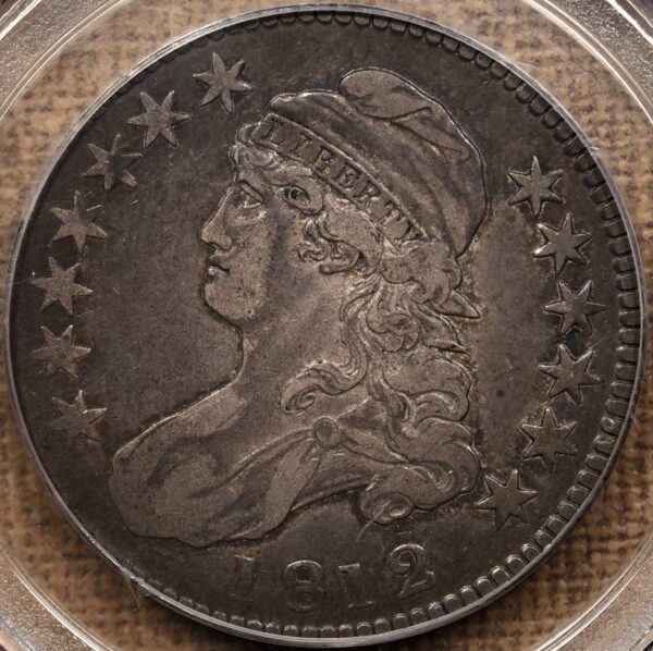 1812 O.110 Capped Bust Half Dollar PCGS VF35 CAC, ex. Brunner