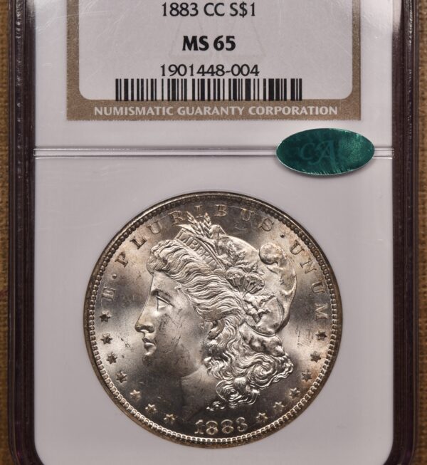 1883-CC Morgan Dollar NGC MS65 CAC - Image 3