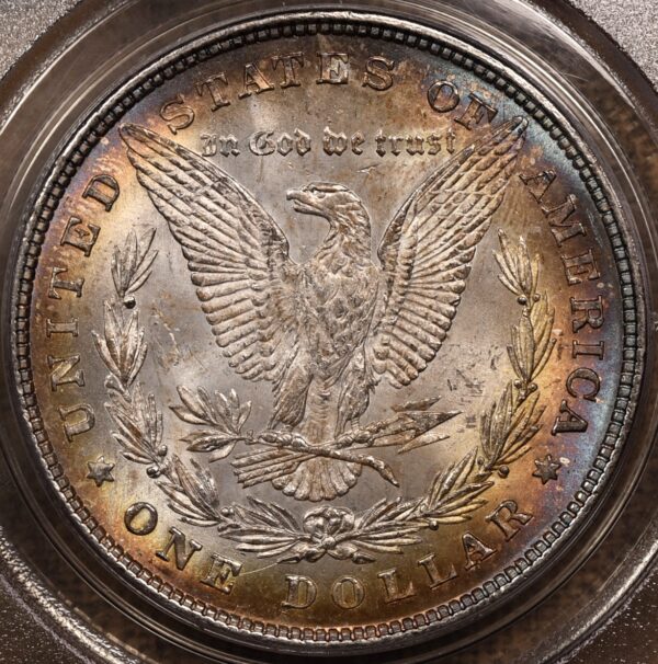 1878 VAM-12 8TF Morgan Dollar PCGS MS62 OGH Album Color! - Image 7