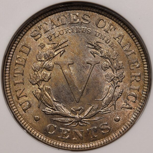 1893 Liberty Nickel old ANACS MS62 I grade Choice - Image 2