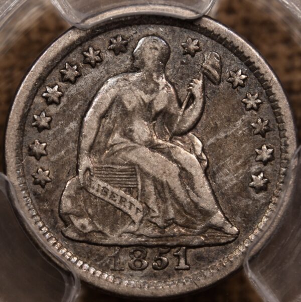 1851-O Liberty Seated Half Dime PCGS VF30