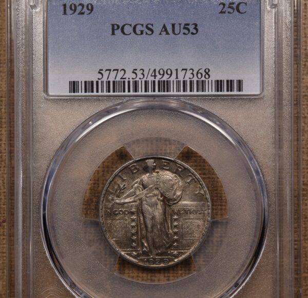 1929 Standing Liberty Quarter PCGS AU53 - Image 3