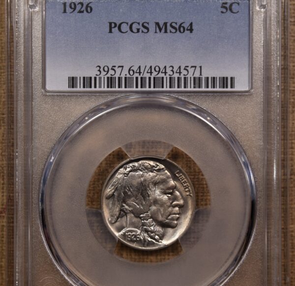 1926 Buffalo Nickel PCGS MS64 - Image 3