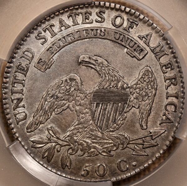 1818 O.112 Capped Bust Half Dollar CACG AU55 - Image 2