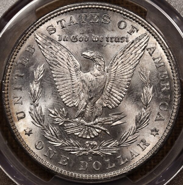 1882-S Morgan Dollar PCGS MS64 CAC Amazing Obverse Rainbow - Image 2