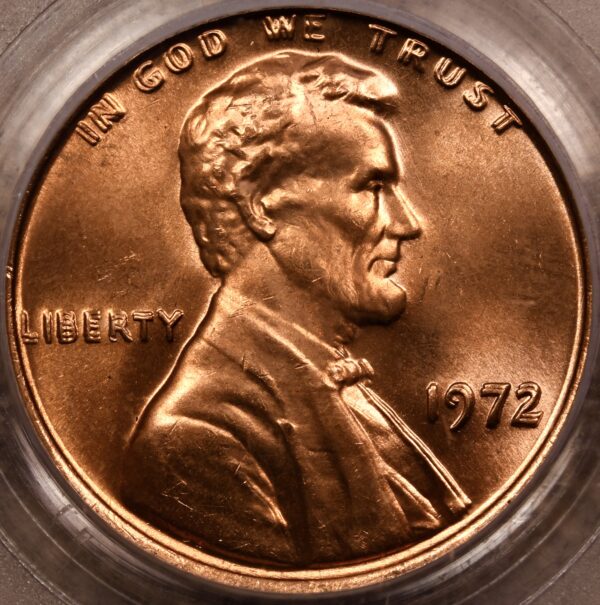 1972 Doubled Die Obverse Lincoln Cent PCGS MS65 RD CAC