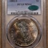 1882-S Morgan Dollar PCGS MS64 CAC Amazing Obverse Rainbow - Image 8