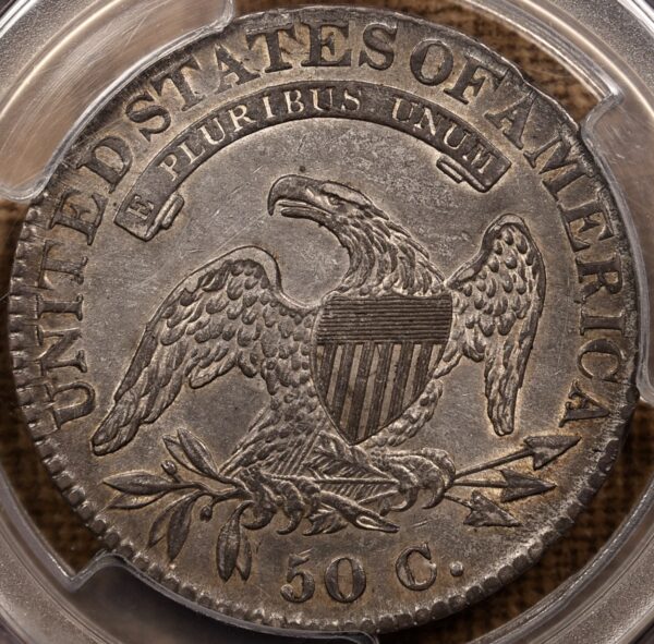 1822/1 O.101 Capped Bust Half Dollar PCGS AU50 CAC - Image 2