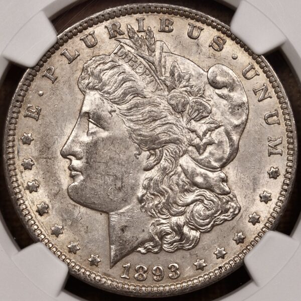 1893 Morgan Dollar NGC AU55 CAC