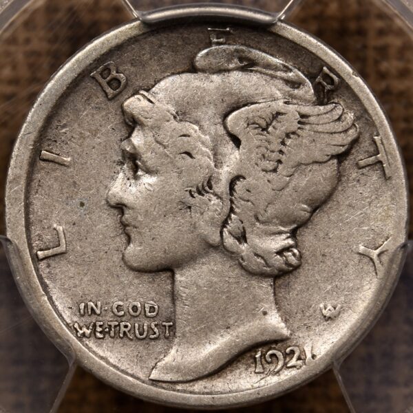 1921-D Mercury Dime PCGS F15