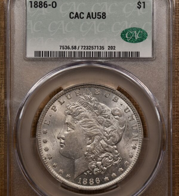 1886-O Morgan Dollar CACG AU58 - Image 3