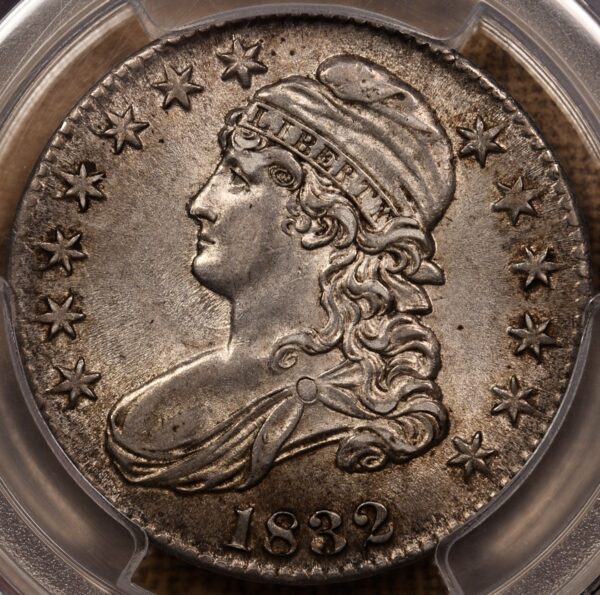 1832 O.103 Small Letters Capped Bust Half Dollar PCGS AU58 CAC